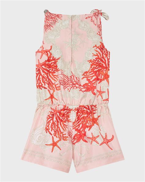 versace silk romper|Versace Girl's Barocco.